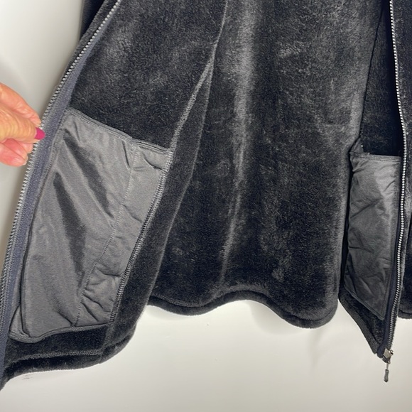 32 Degrees Jacket Plush, Sz L Black pockets - high collar front zip heavy weight - Picture 7 of 7